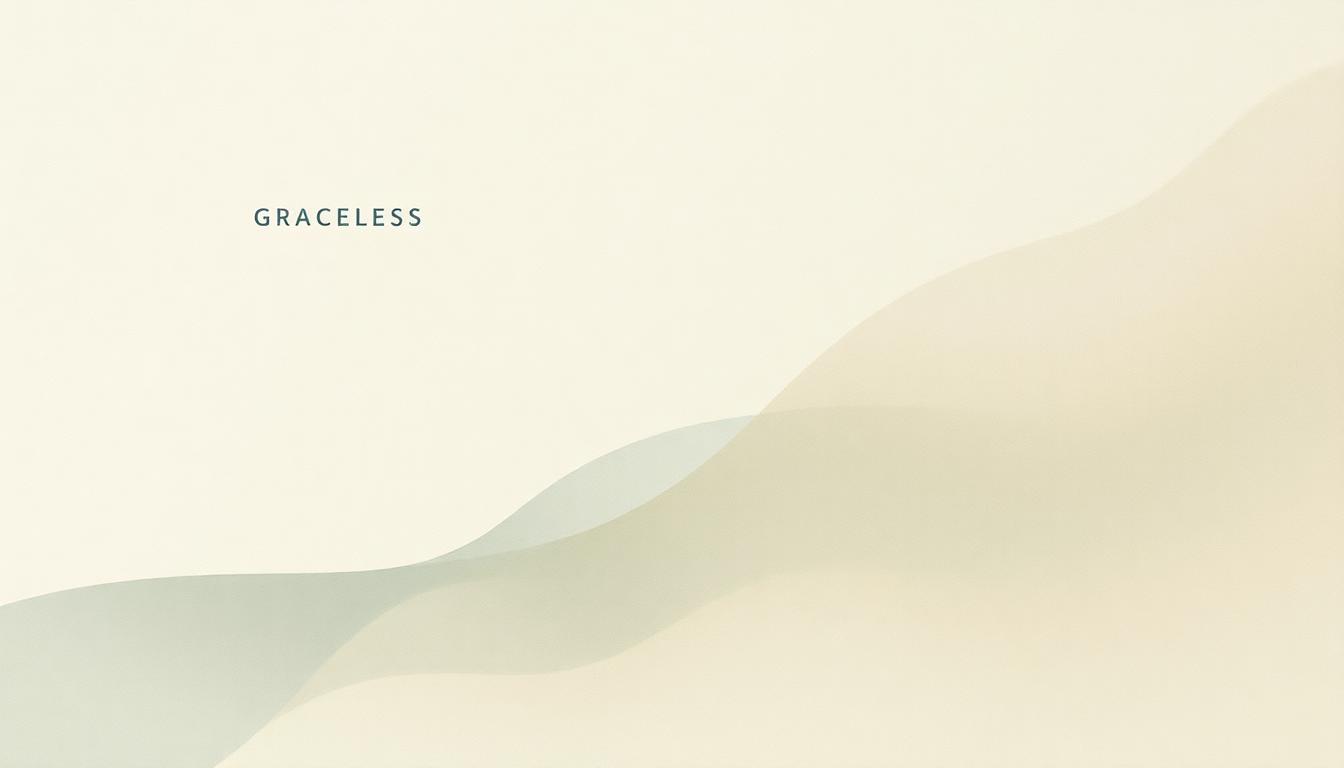 Fan-driven abstract illustration evoking the emotional arc of Graceless by The National