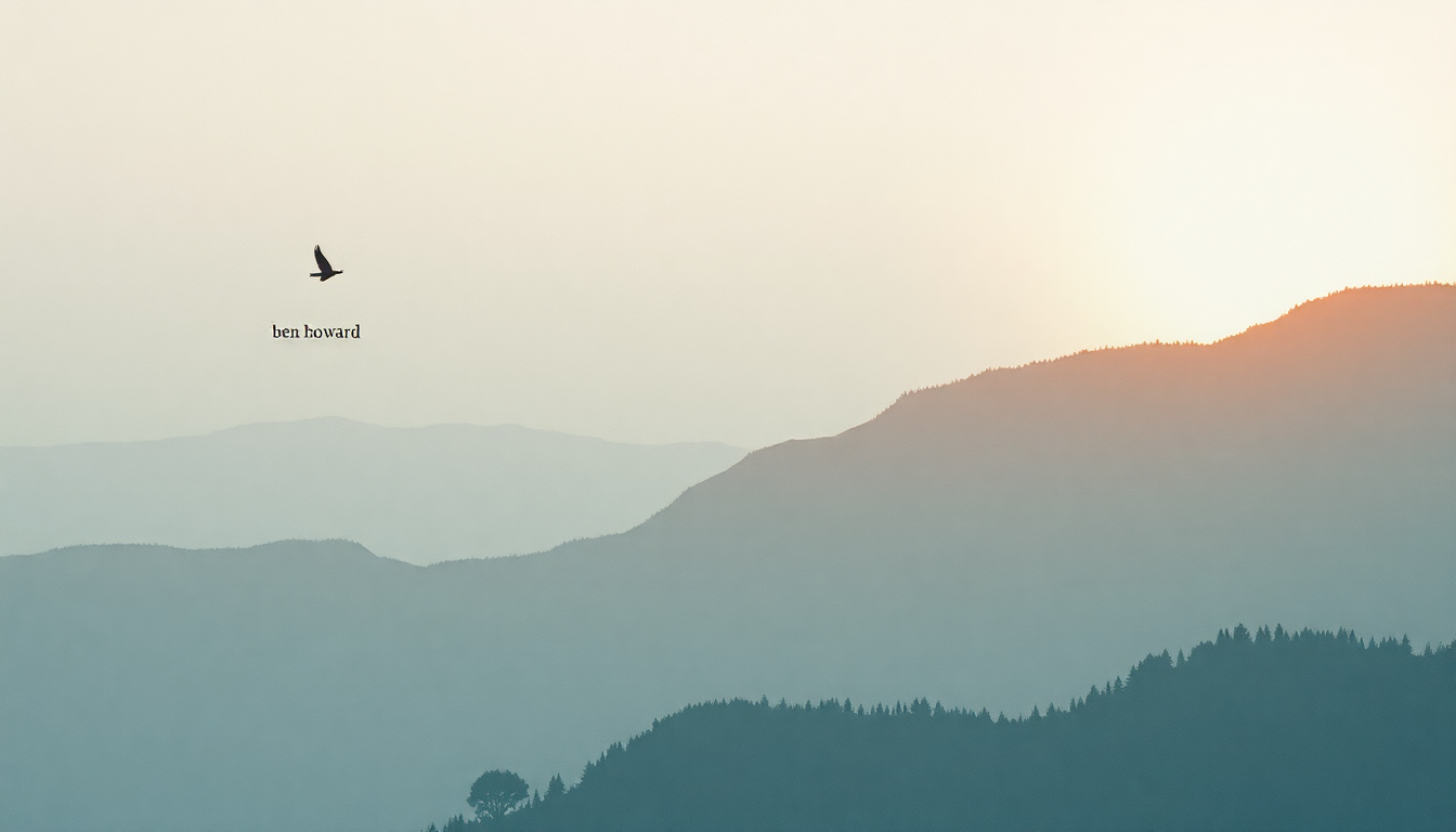 Fan-driven abstract illustration evoking the emotional arc of Gracious by Ben Howard