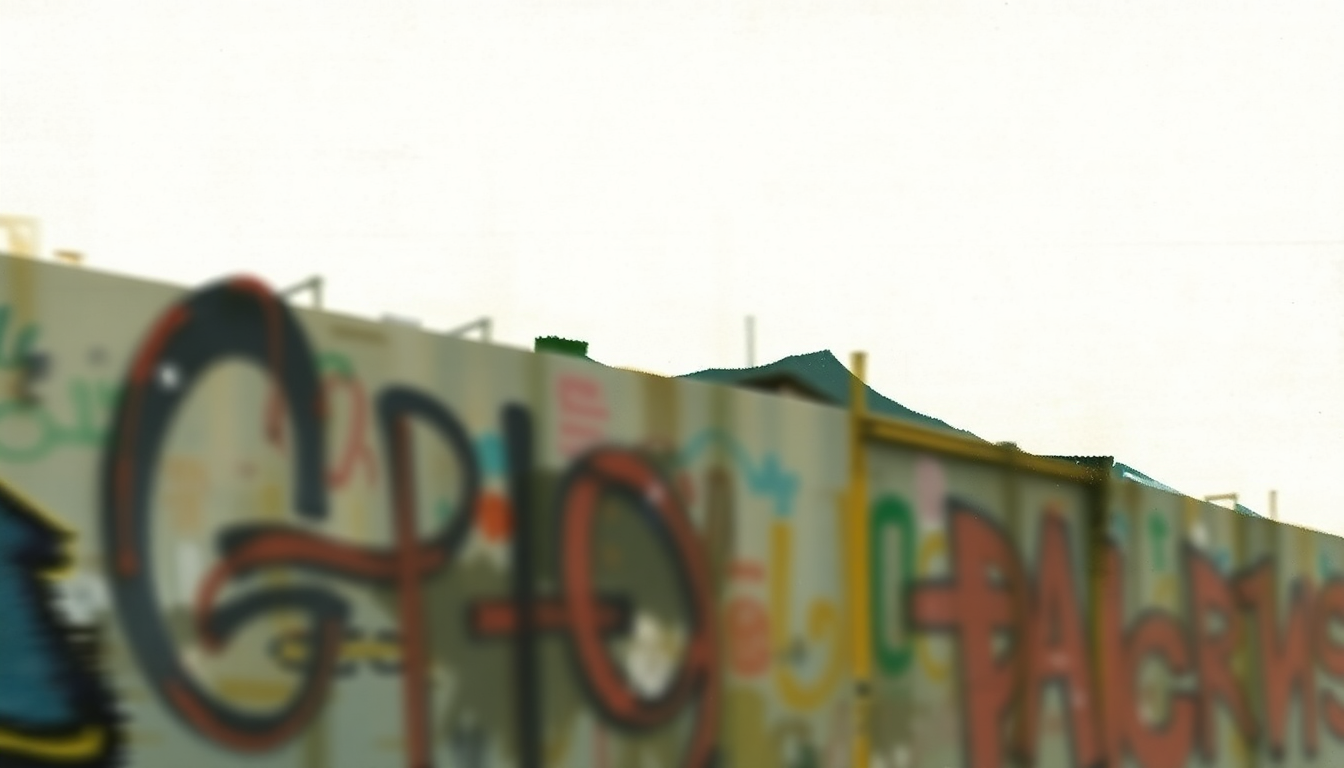 Fan-driven abstract illustration evoking the emotional arc of Graffiti by Maximo Park
