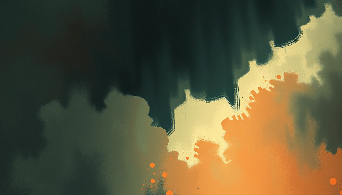 Fan-driven abstract illustration evoking the emotional arc of Greatest by Eminem