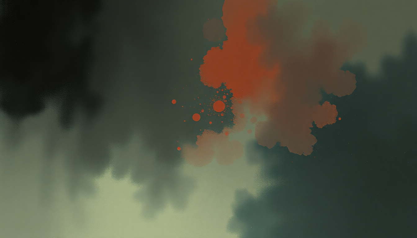 Fan-driven abstract illustration evoking the emotional arc of Grenade by Bruno Mars