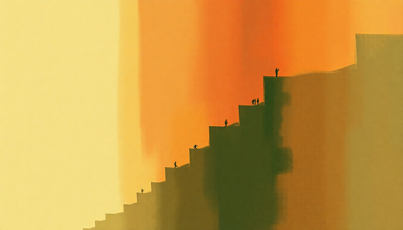 Fan-driven abstract illustration evoking the emotional arc of Grendel by Sunny Day Real Estate