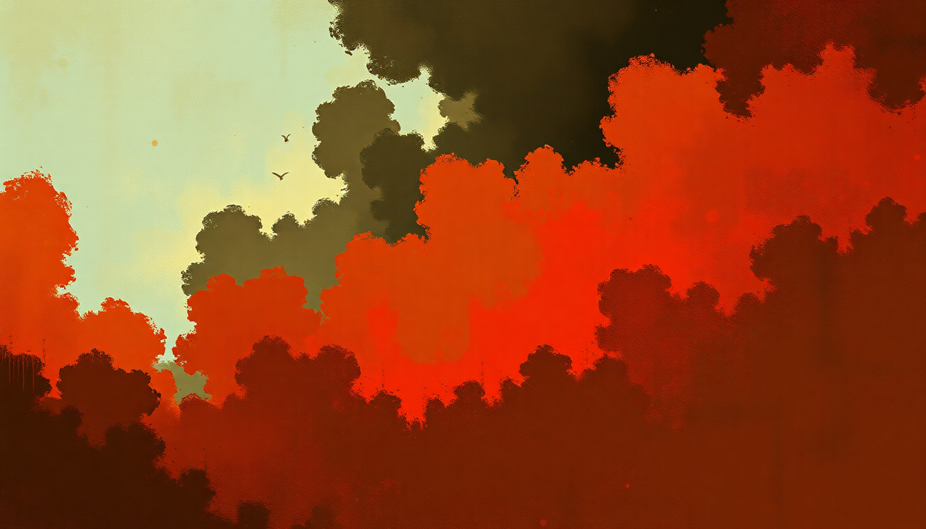 Fan-driven abstract illustration evoking the emotional arc of Groovin' High by Dizzy Gillespie