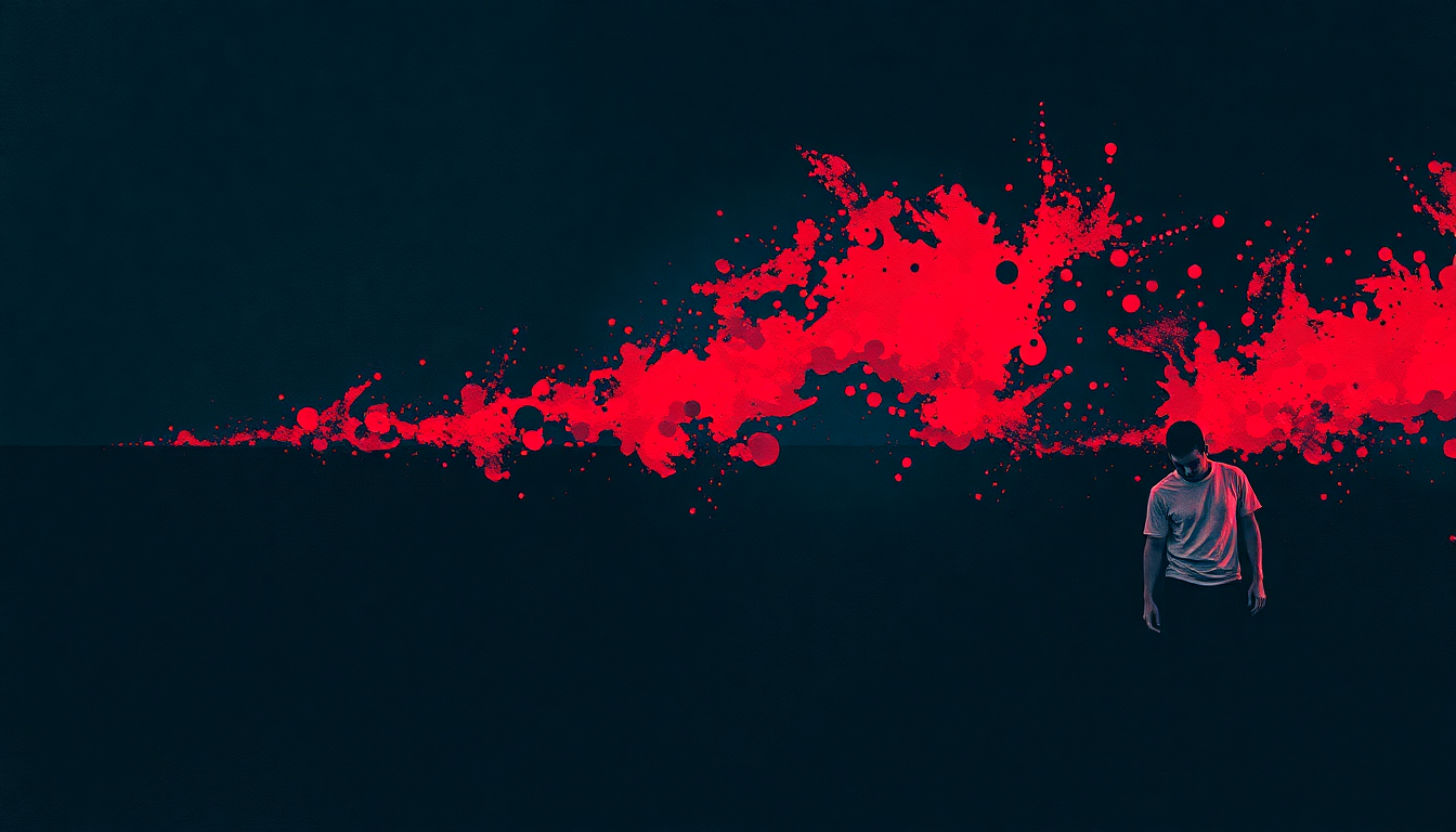 Fan-driven abstract illustration evoking the emotional arc of Group Sex by Circle Jerks