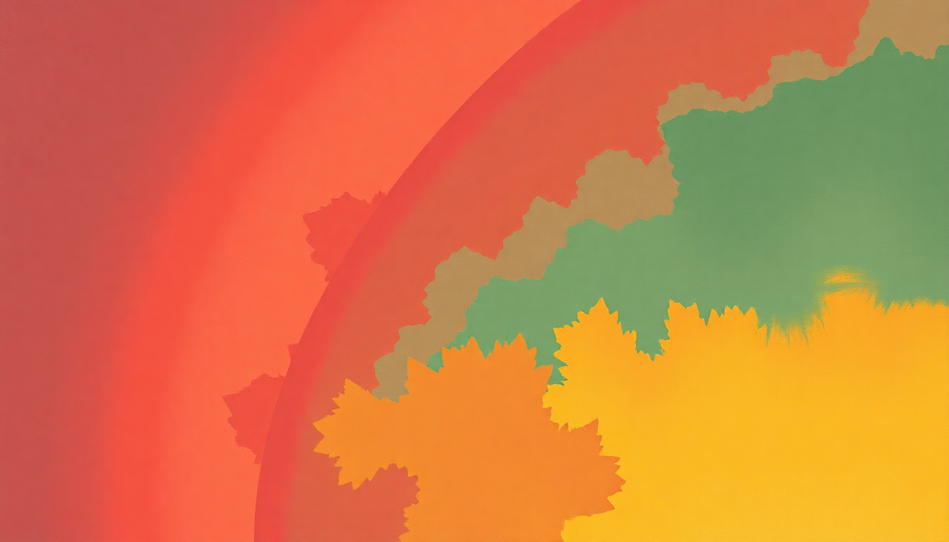 Fan-driven abstract illustration evoking the emotional arc of Guantanamera by Celia Cruz