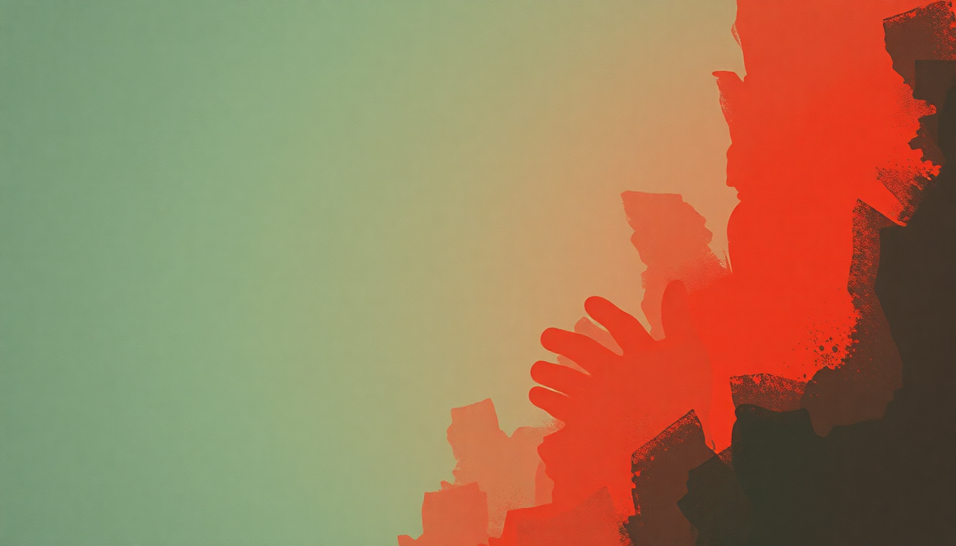 Fan-driven abstract illustration evoking the emotional arc of Gun in My Head by Lil Baby