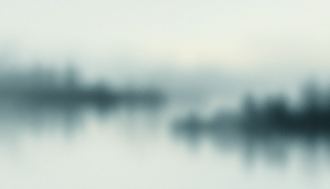 Fan-driven abstract illustration evoking the emotional arc of Gymnopedies by Erik Satie