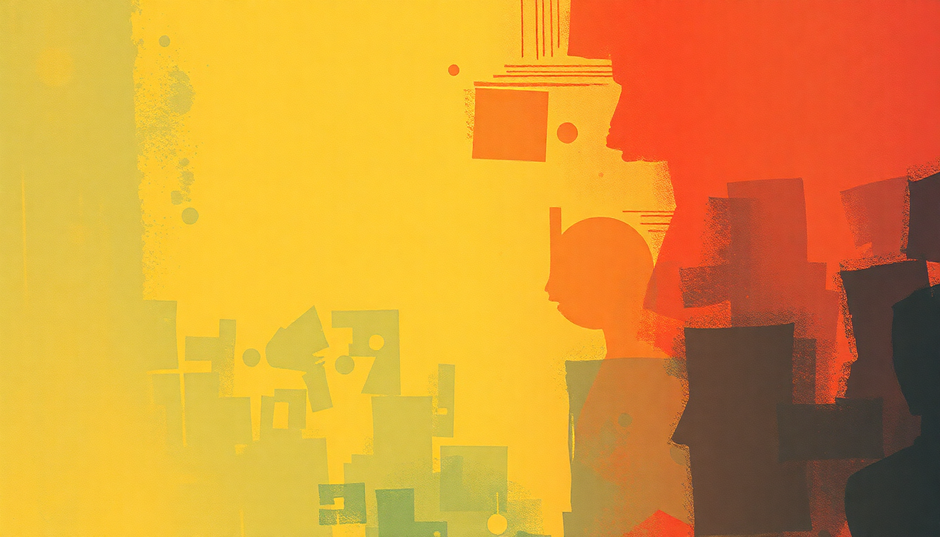 Fan-driven abstract illustration evoking the emotional arc of Gypsy by Black Sabbath
