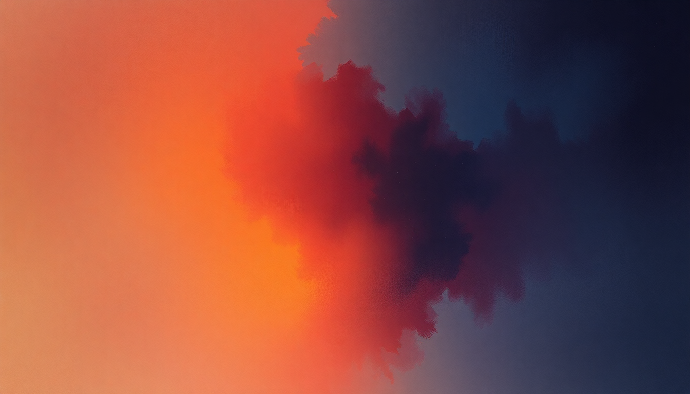 Fan-driven abstract illustration evoking the emotional arc of Gypsy by Fleetwood Mac