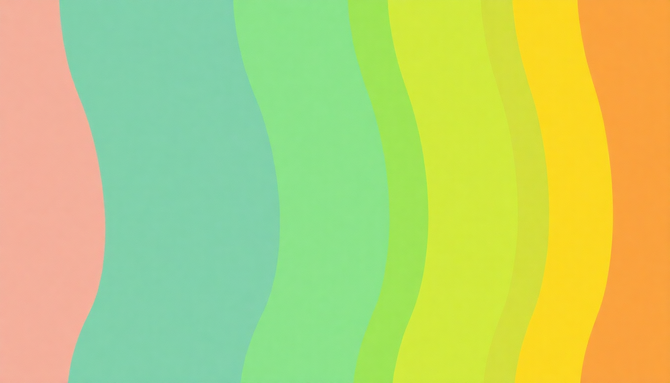 Fan-driven abstract illustration evoking the emotional arc of Ha Cha Cha by Brass Construction