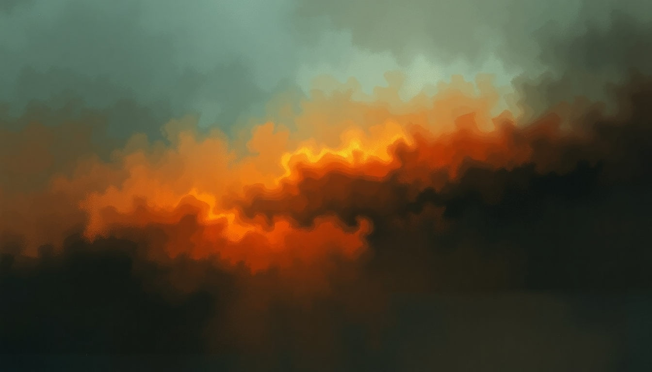 Fan-driven abstract illustration evoking the emotional arc of Had Enough by Breaking Benjamin