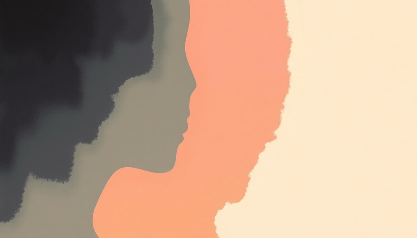Fan-driven abstract illustration evoking the emotional arc of Haitian Divorce by Steely Dan