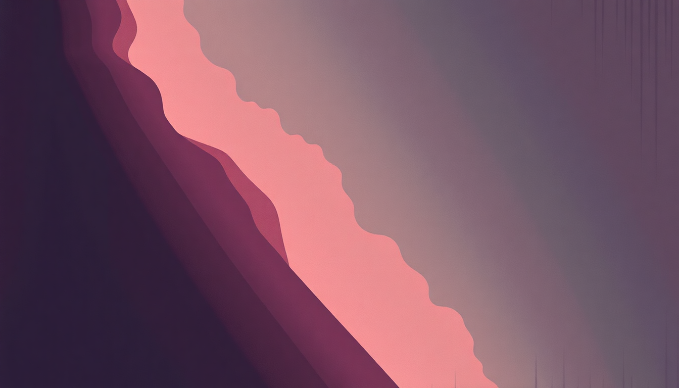Fan-driven abstract illustration evoking the emotional arc of Half Full Glass of Wine by Tame Impala