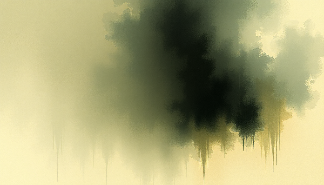 Fan-driven abstract illustration evoking the emotional arc of Half Life by Swans