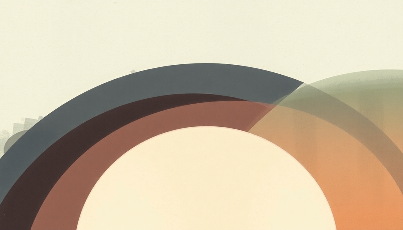 Fan-driven abstract illustration evoking the emotional arc of Half Light II (No Celebration) by Arcade Fire