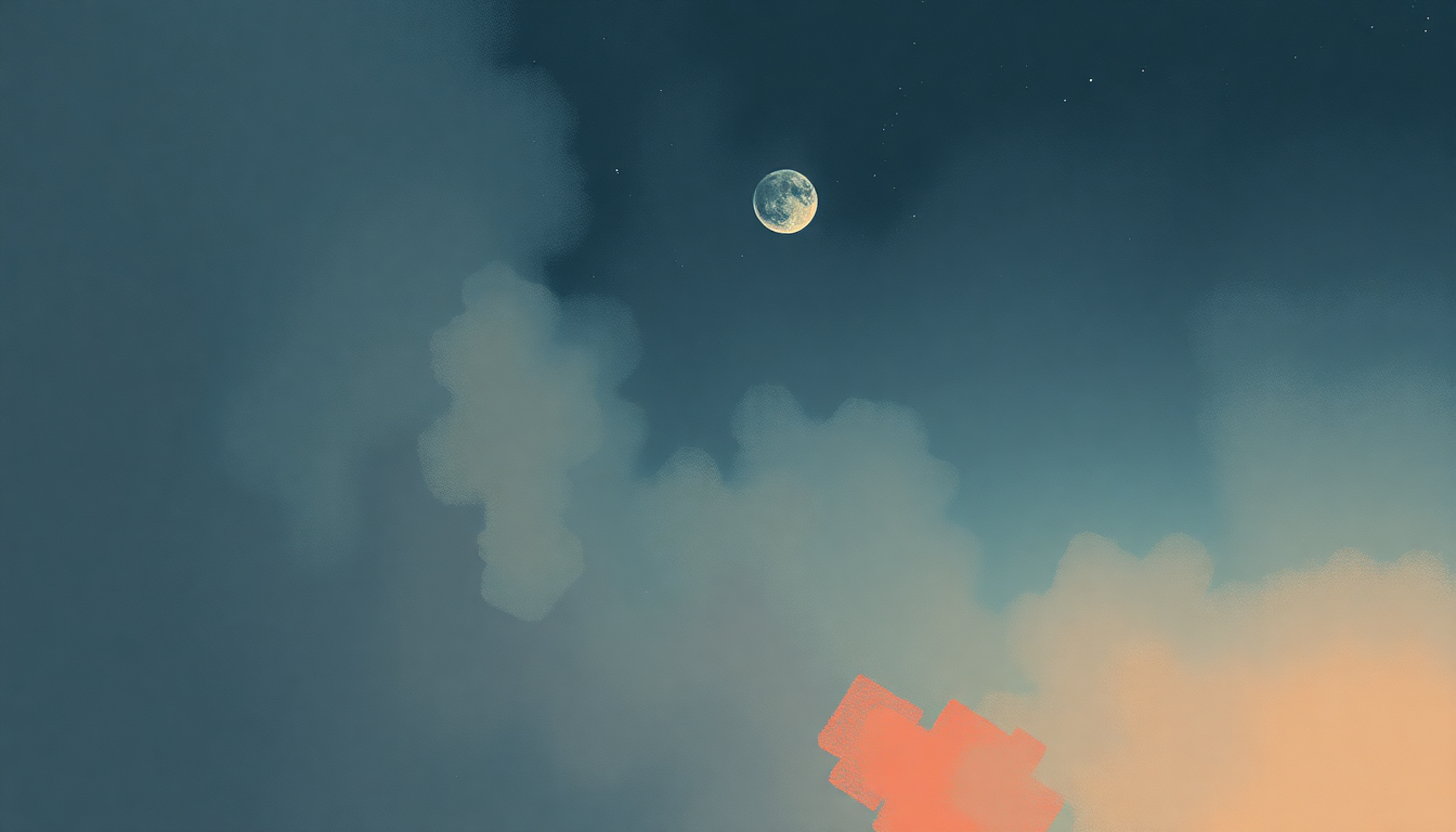 Fan-driven abstract illustration evoking the emotional arc of Halley's Comet by Billie Eilish