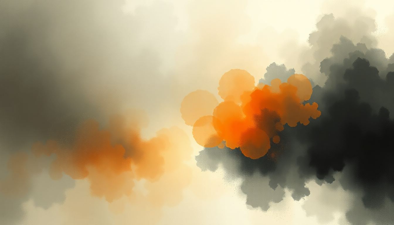 Fan-driven abstract illustration evoking the emotional arc of Halo on Fire by Metallica