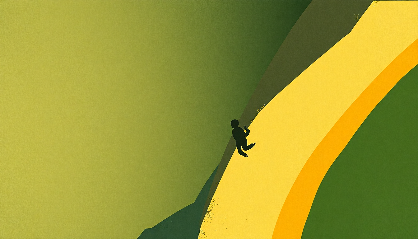 Fan-driven abstract illustration evoking the emotional arc of Hamadoun Toure by Toumani Diabate
