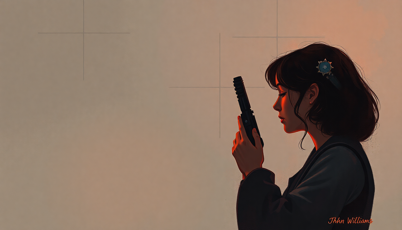 Fan-driven abstract illustration evoking the emotional arc of Han Solo and the Princess by John Williams