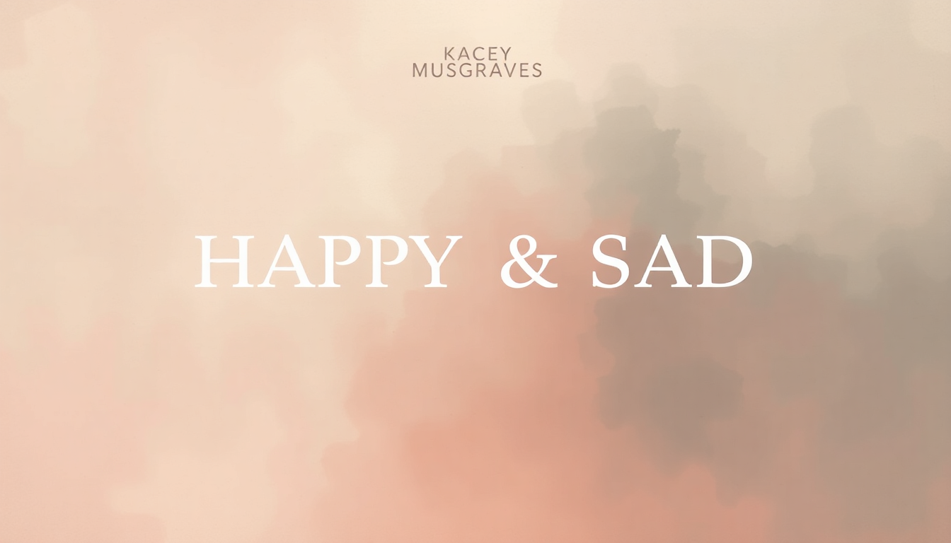 Fan-driven abstract illustration evoking the emotional arc of Happy & Sad by Kacey Musgraves