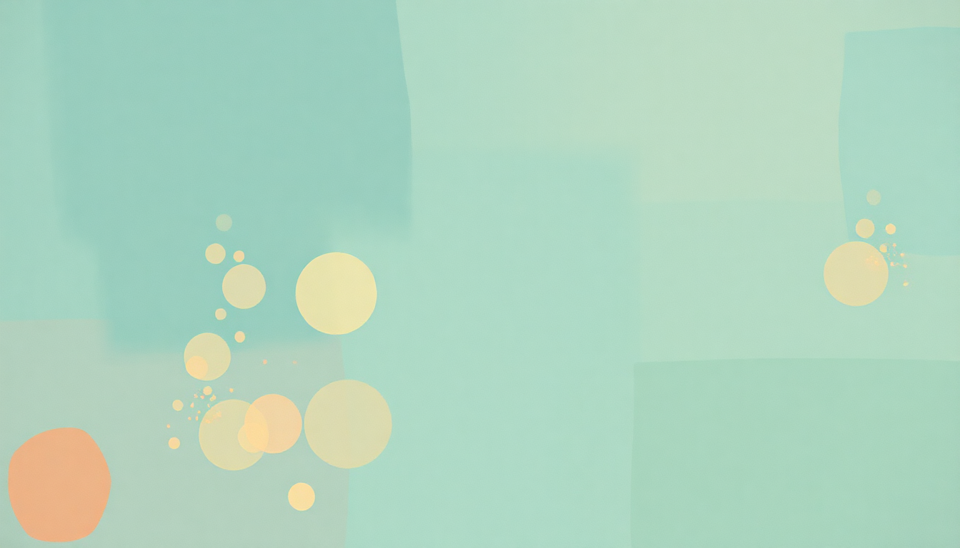 Fan-driven abstract illustration evoking the emotional arc of Happy Pills by Norah Jones
