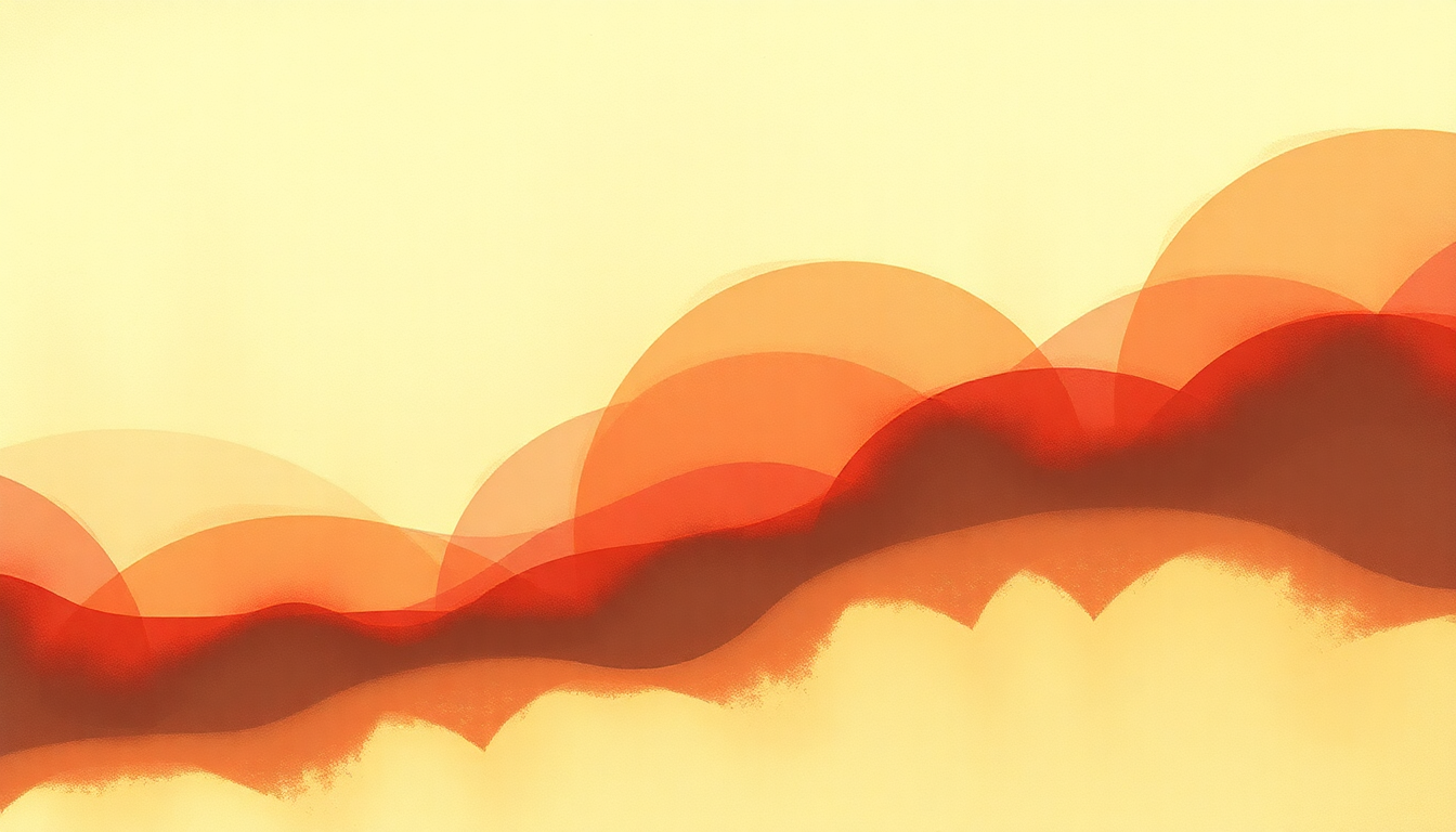 Fan-driven abstract illustration evoking the emotional arc of Happy Time by Tim Buckley