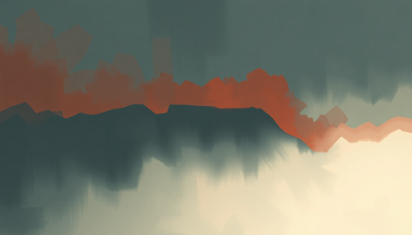 Fan-driven abstract illustration evoking the emotional arc of Hard Feelings/Loveless by Lorde