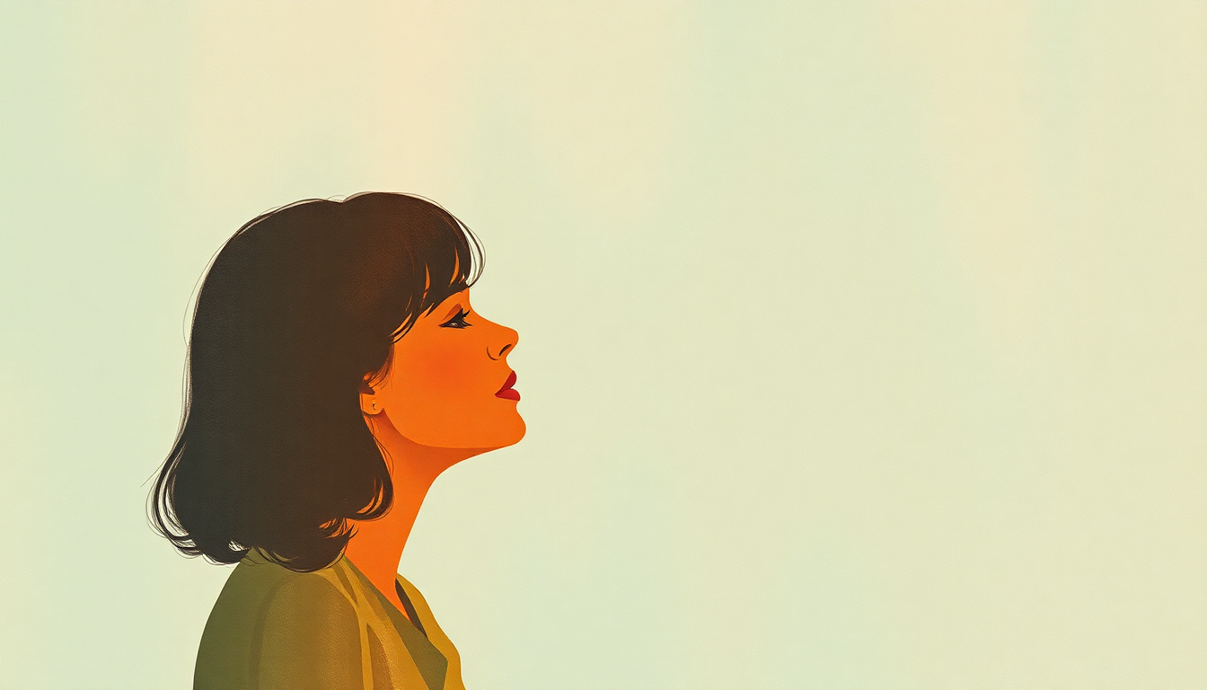 Fan-driven abstract illustration evoking the emotional arc of Hard Headed Woman by Cat Stevens