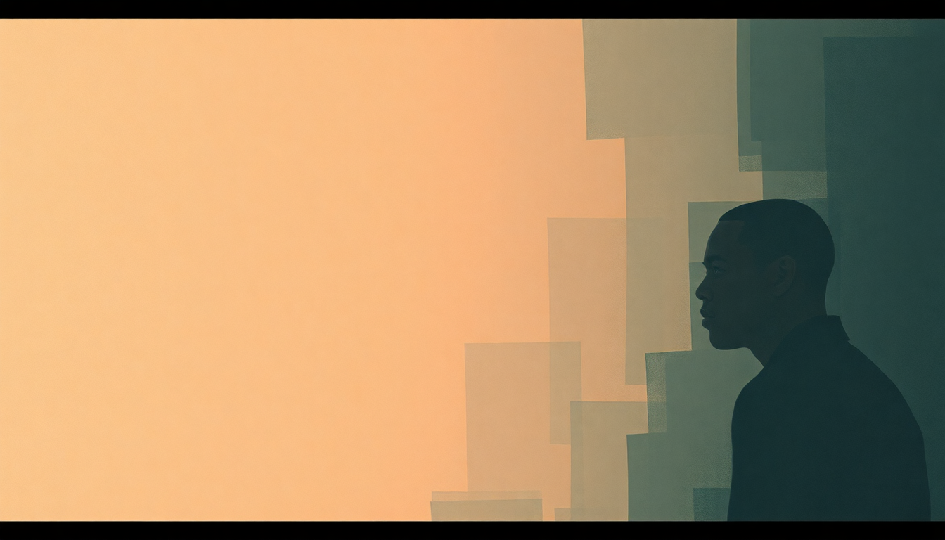 Fan-driven abstract illustration evoking the emotional arc of Hard Knock Life by Jay Z