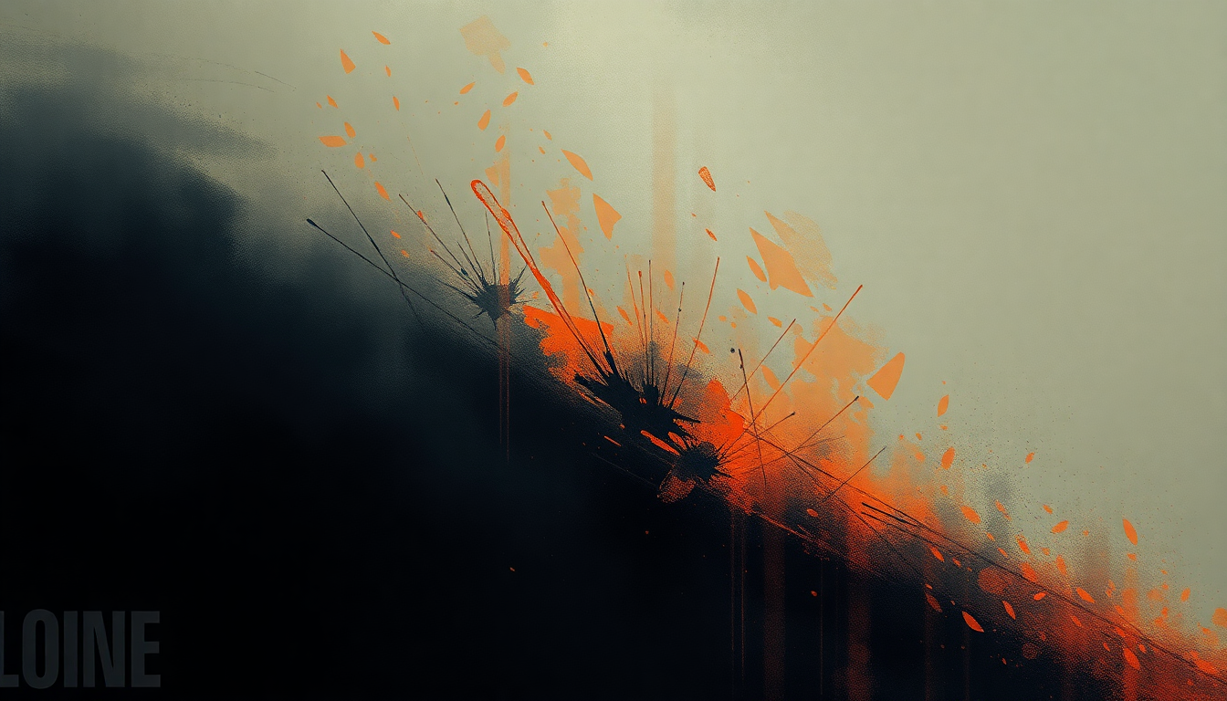 Fan-driven abstract illustration evoking the emotional arc of Hardwired by Metallica