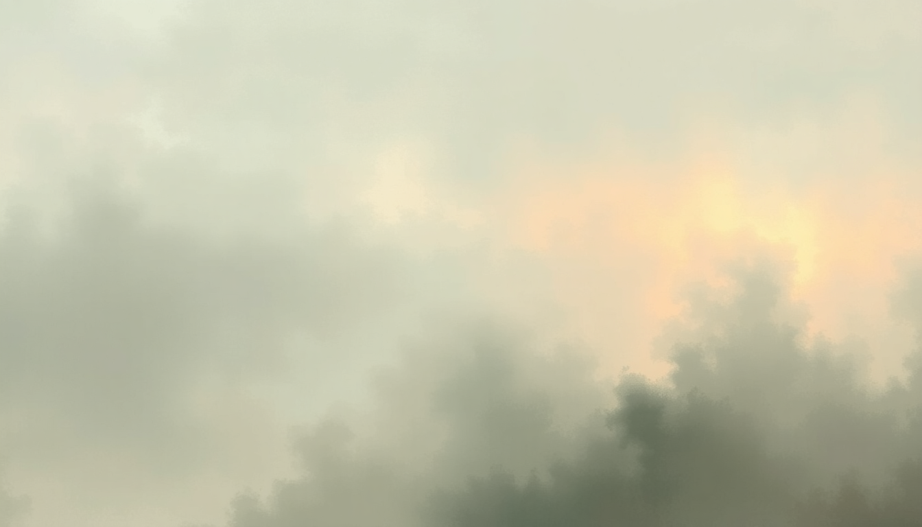 Fan-driven abstract illustration evoking the emotional arc of Harmonium by Tim Hecker