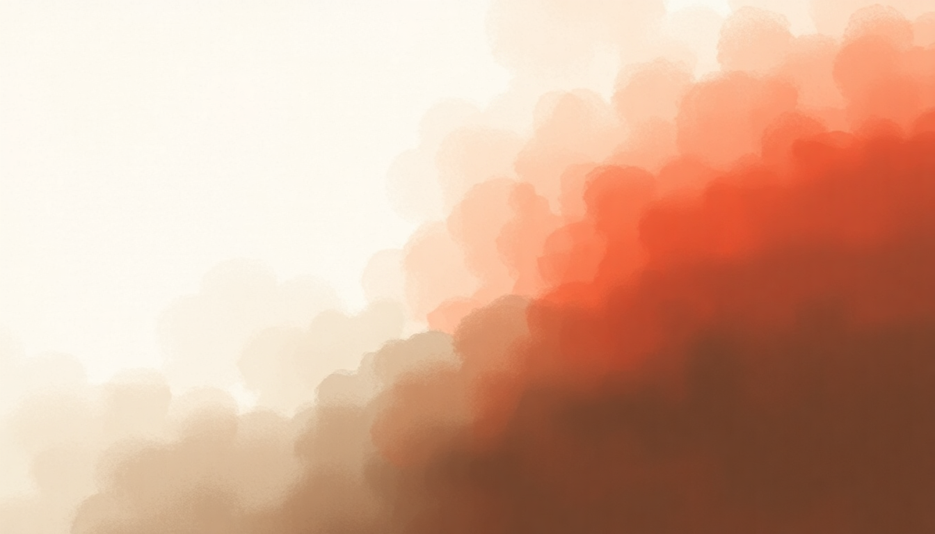 Fan-driven abstract illustration evoking the emotional arc of Harrowdown Hill by Thom Yorke