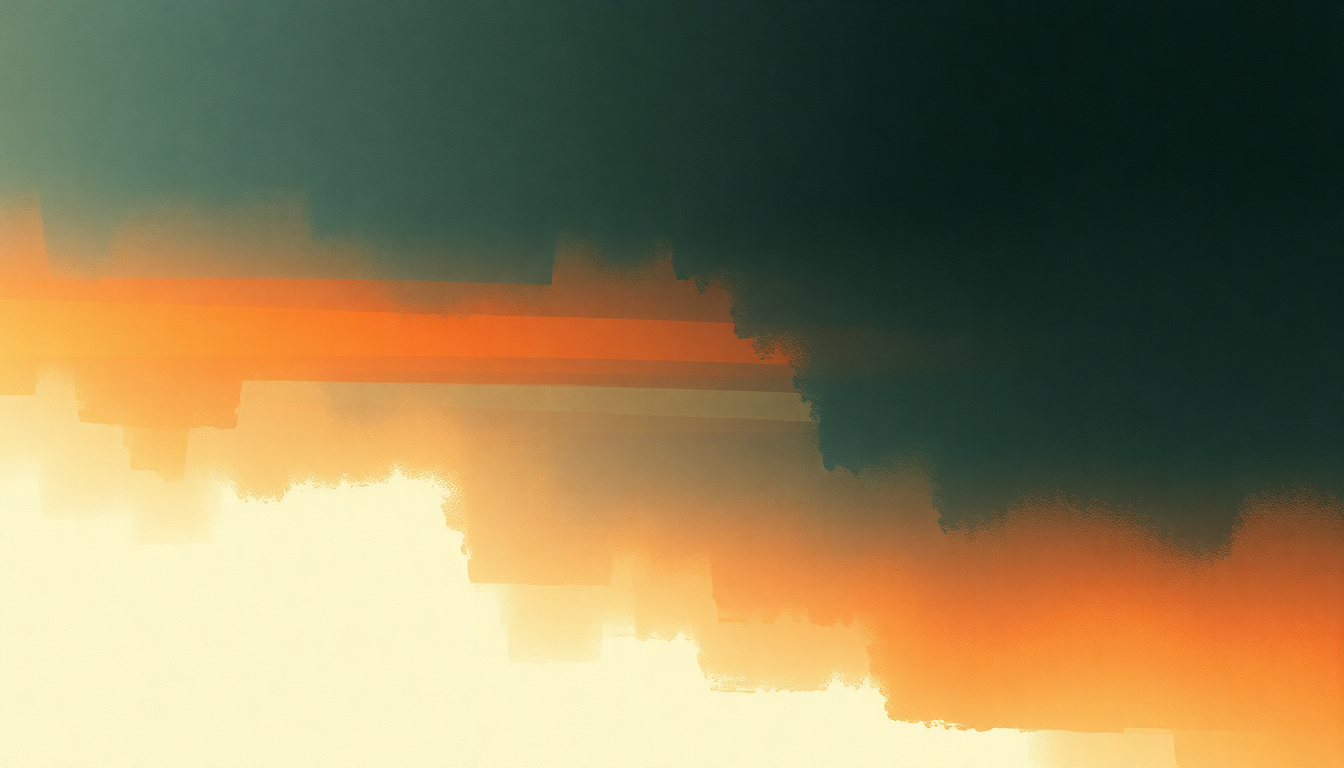 Fan-driven abstract illustration evoking the emotional arc of Harry Patch (In Memory Of) by Radiohead