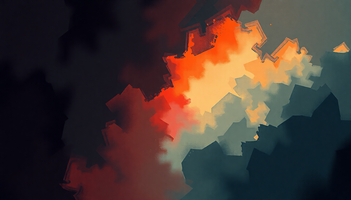 Fan-driven abstract illustration evoking the emotional arc of Have a Drink on Me by AC/DC