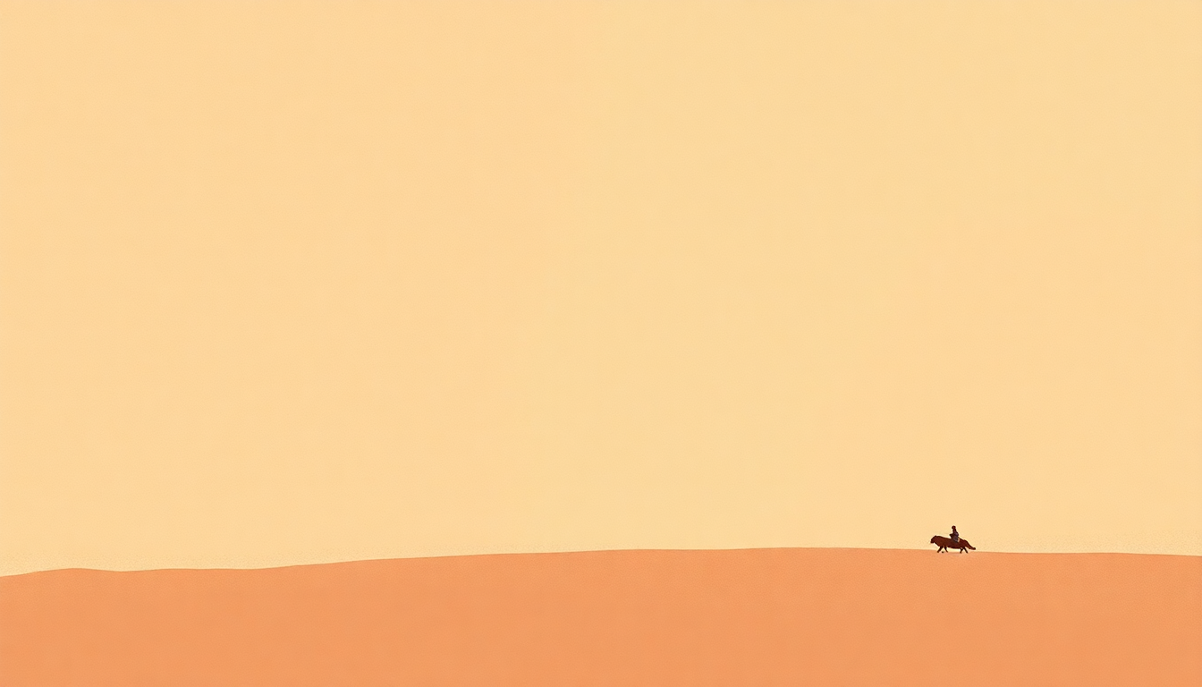 Fan-driven abstract illustration evoking the emotional arc of Hawa Dolo by Ali Farka Toure