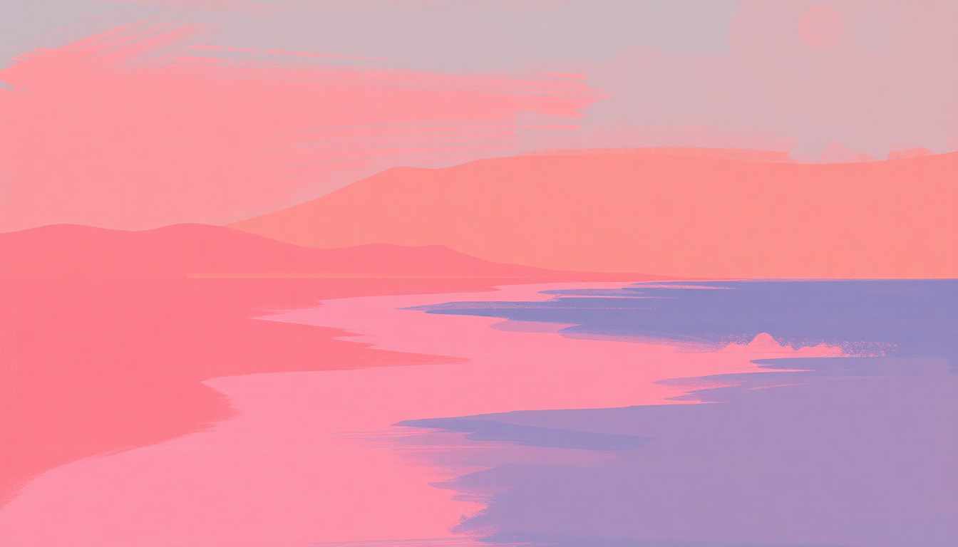 Fan-driven abstract illustration evoking the emotional arc of Hawaii Five-O by The Ventures