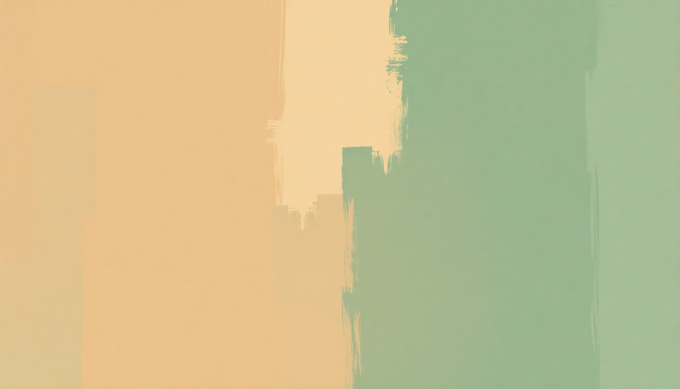 Fan-driven abstract illustration evoking the emotional arc of Hayart Albi Maak by Umm Kulthum