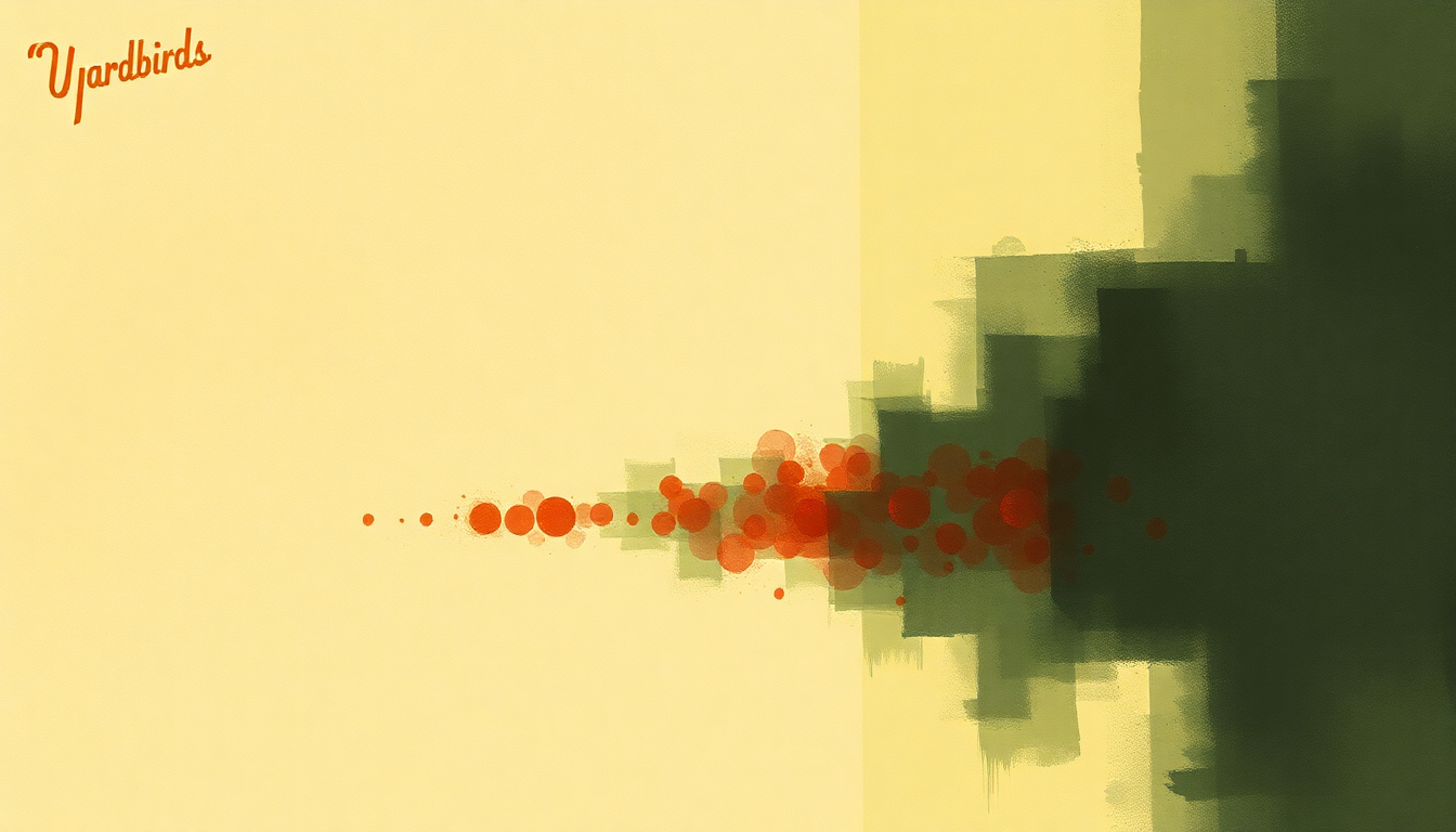 Fan-driven abstract illustration evoking the emotional arc of Heart Full of Soul by The Yardbirds