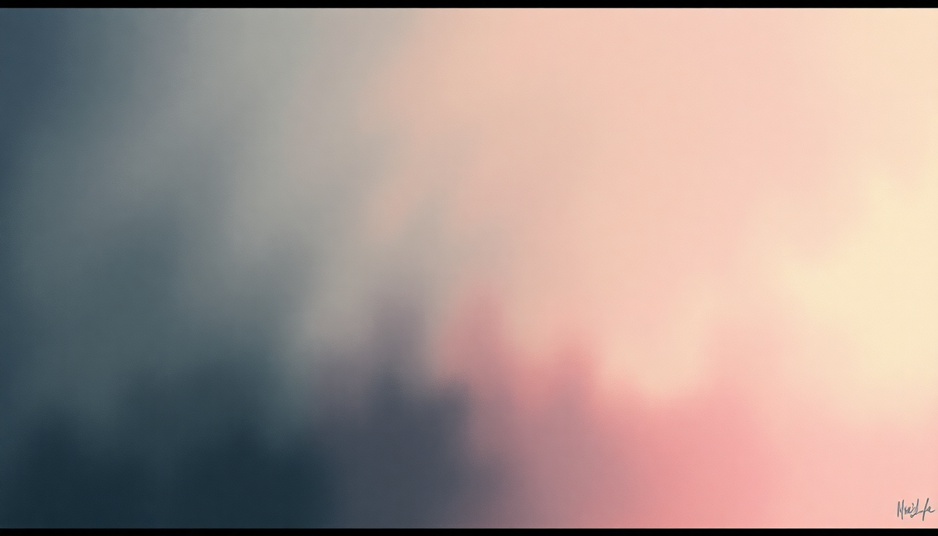 Fan-driven abstract illustration evoking the emotional arc of Heart of a Broken Story by The Promise Ring