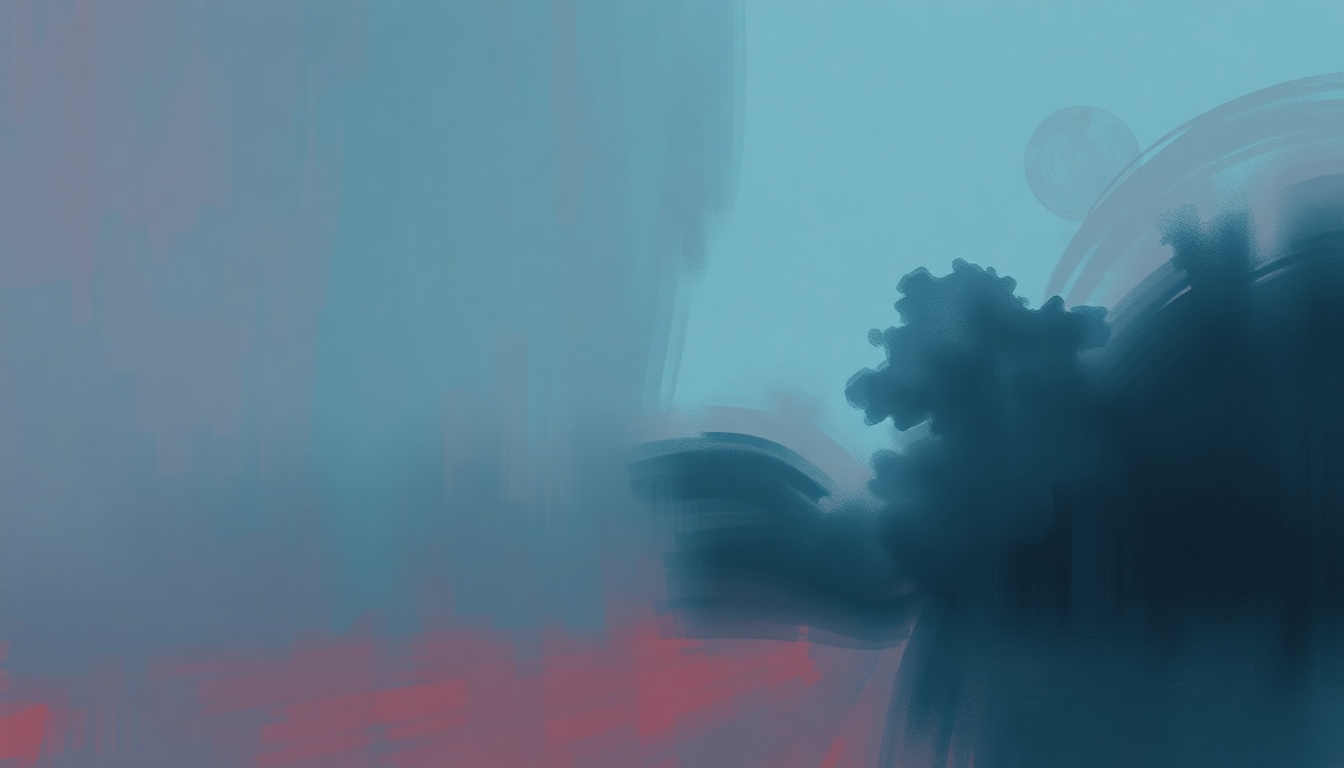 Fan-driven abstract illustration evoking the emotional arc of Heartbreak Anniversary by Giveon