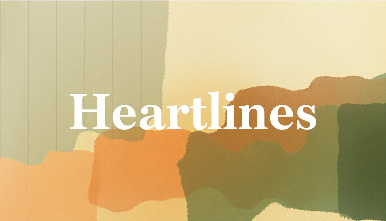 Fan-driven abstract illustration evoking the emotional arc of Heartlines by Florence + the Machine
