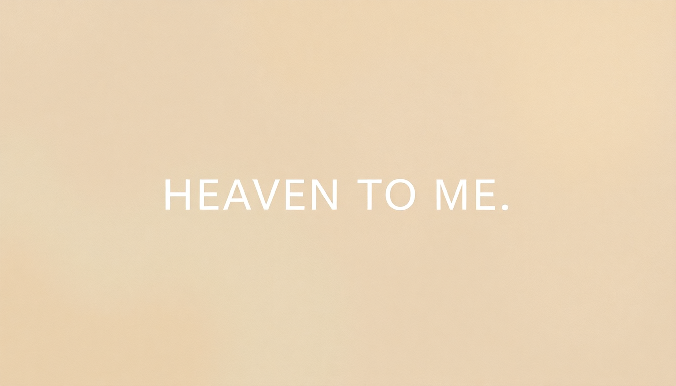Fan-driven abstract illustration evoking the emotional arc of HEAVEN TO ME by Tyler, the Creator
