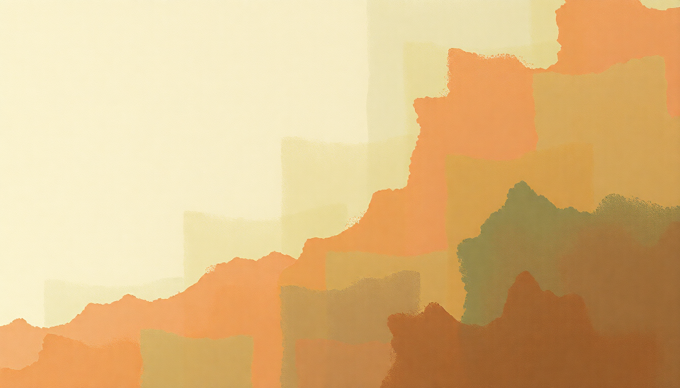 Fan-driven abstract illustration evoking the emotional arc of Heavy Fuel by Dire Straits