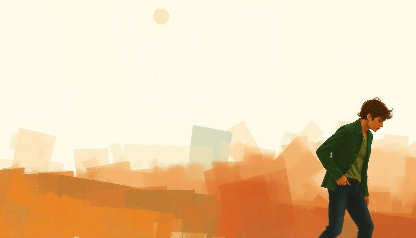 Fan-driven abstract illustration evoking the emotional arc of Hello, I Love You by The Doors
