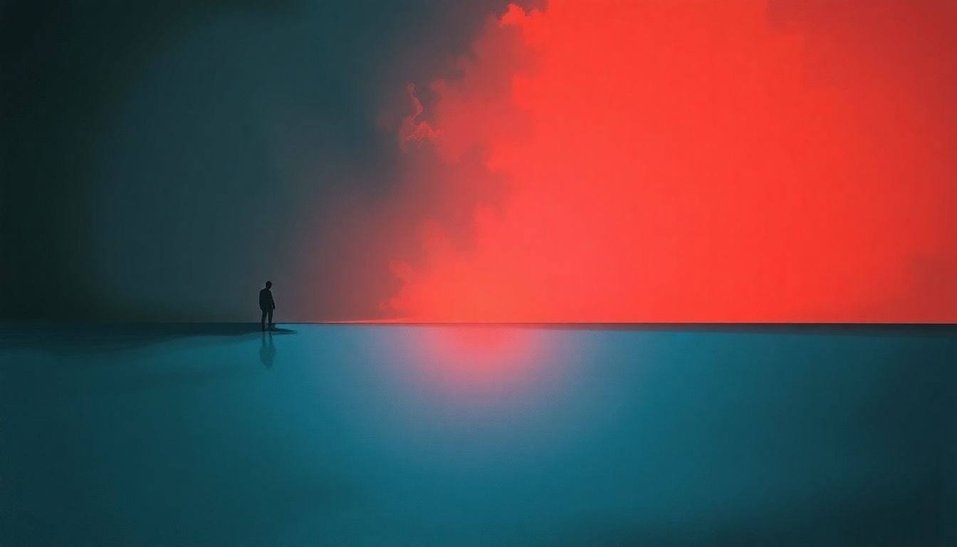 Fan-driven abstract illustration evoking the emotional arc of Here Comes a Regular by The Replacements