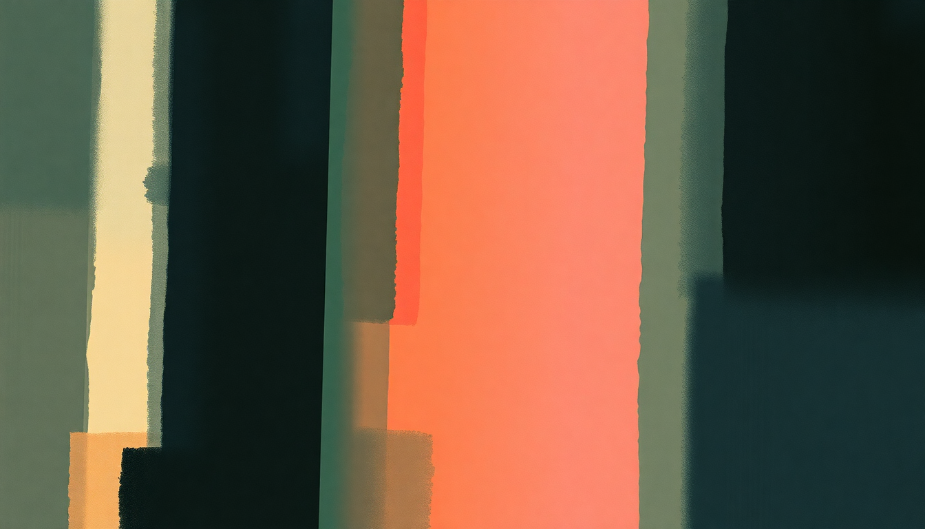 Fan-driven abstract illustration evoking the emotional arc of Heroic Dose by TV on the Radio