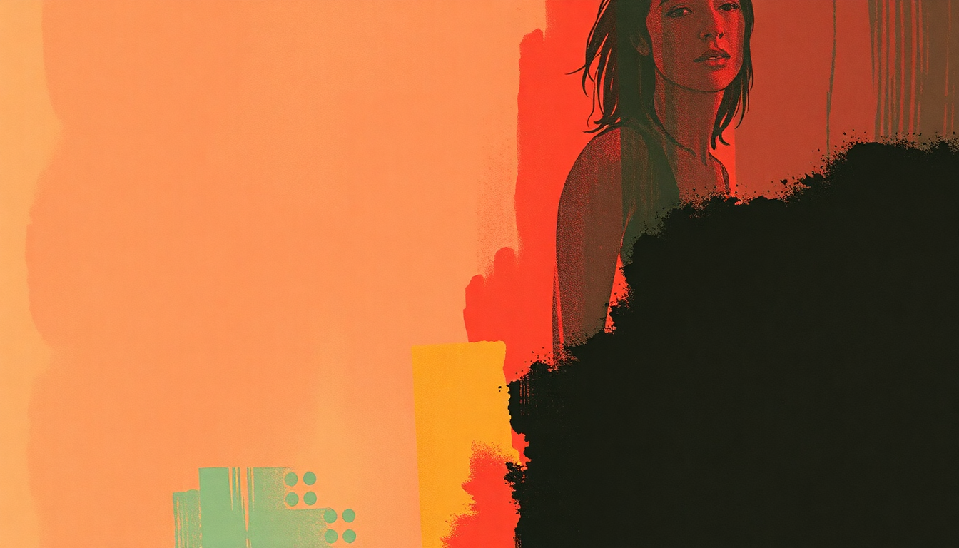 Fan-driven abstract illustration evoking the emotional arc of Hey Hey, My My (Into the Black) by Neil Young