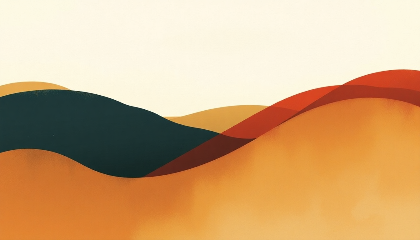 Fan-driven abstract illustration evoking the emotional arc of Hey, Ma by Bon Iver