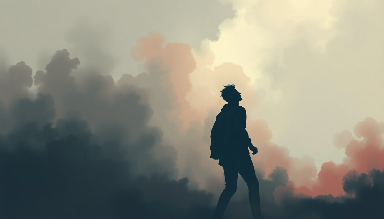 Fan-driven abstract illustration evoking the emotional arc of Hi-De-Ho by Jack White featuring Q-Tip
