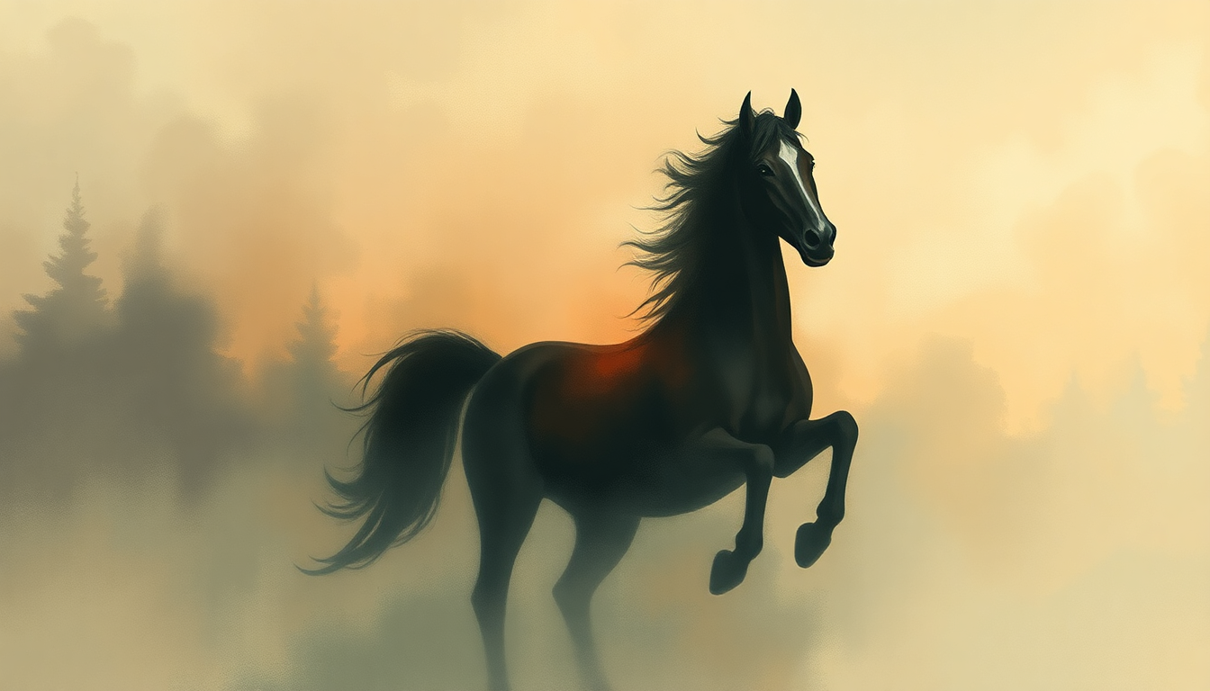 Fan-driven abstract illustration evoking the emotional arc of High Horse by Kacey Musgraves